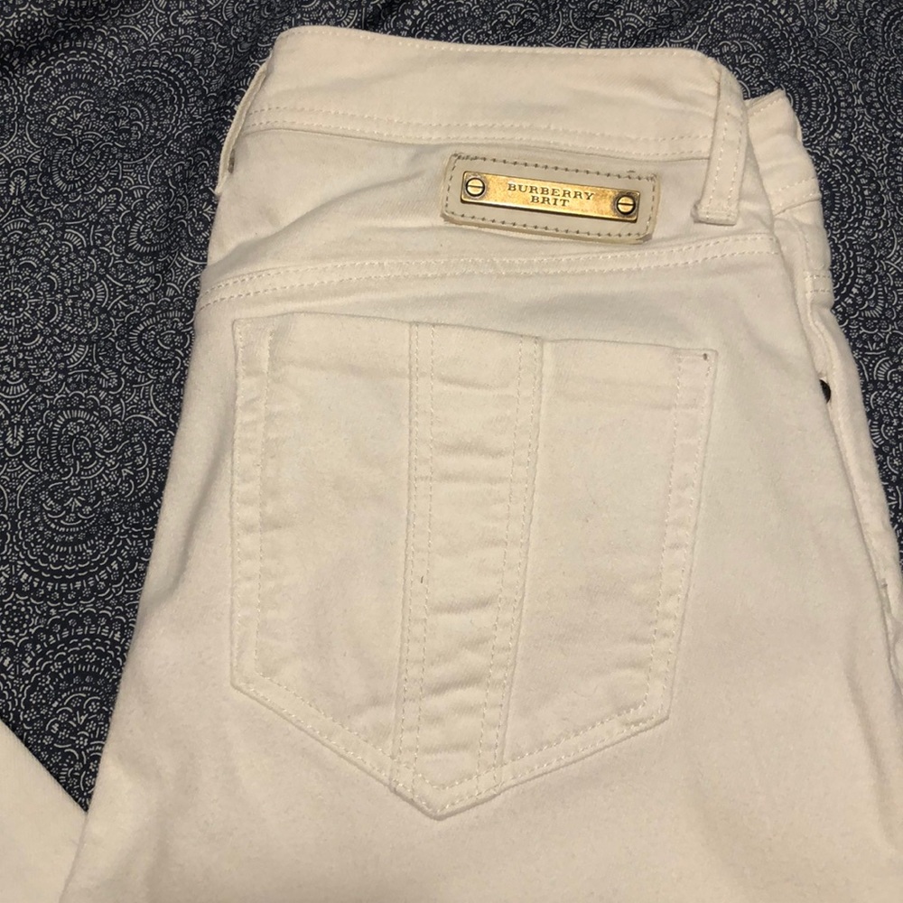 Burberry white Denim jeans